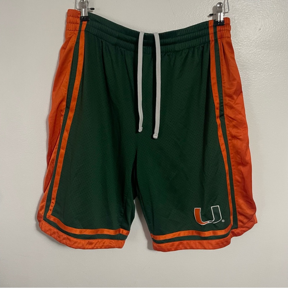 Vintage Miami Hurricanes Stadium Athletics NCAA Basketball Shorts